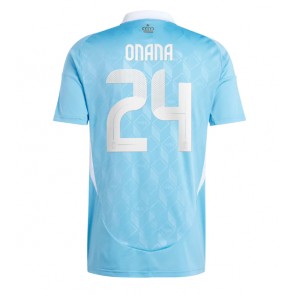 Belgija Amadou Onana #24 Gostujuci Dres EP 2024 Kratak Rukavima Belgija Amadou Onana #24 Gostujuci Dres EP 2024 Kratak Rukavima